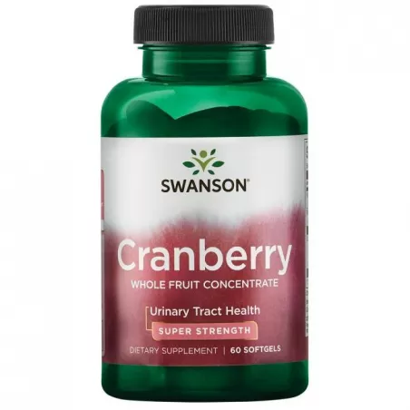 SWANSON Cranberry Super Strenght 420 mg - Żurawina x 60 kapsułek ( data ważności 30.06.2024 ) infekcje Swanson