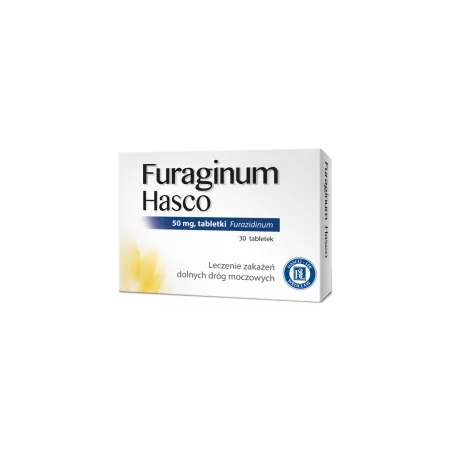 Furaginum Hasco tabletki 50 mg x 30 tabletek infekcje PRZEDSIĘBIORSTWO PRODUKCJI FARMACEUTYCZNEJ HASCO-LEK S.A.
