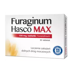 Furaginum Hasco tabletki 100mg MAX x 30 tabletek infekcje PRZEDSIĘBIORSTWO PRODUKCJI FARMACEUTYCZNEJ HASCO-LEK S.A.