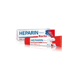 Heparin-hasco forte 1000jm/g x 35 g preparaty na żylaki PRZEDSIĘBIORSTWO PRODUKCJI FARMACEUTYCZNEJ HASCO-LEK S.A.