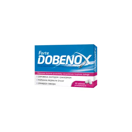 Dobenox Forte 500mg x 30 tabletek preparaty na obrzęki PRZEDSIĘBIORSTWO PRODUKCJI FARMACEUTYCZNEJ HASCO-LEK S.A.