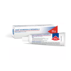 Maść ochronna z witaminą 800 j.m/g A Hasco-Lek 25 g ( data ważności 02.02.2026 ) Zdrowie PRZEDSIĘBIORSTWO PRODUKCJI FARMACEUT...