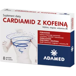 Cardiamid z kofeiną smak cytrusowy x 8 pastylek do ssania Pamięć i koncentracja ADAMED PHARMA SPÓŁKA AKCYJNA