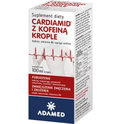 Cardiamid z kofeiną krople x 100 ml Pamięć i koncentracja ADAMED PHARMA SPÓŁKA AKCYJNA