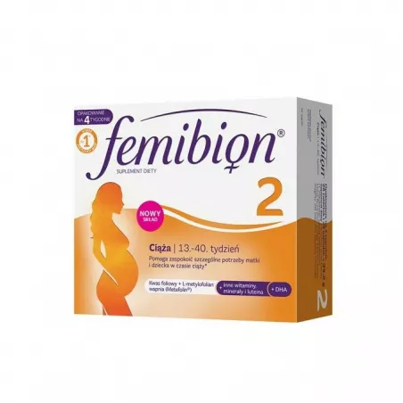 Femibion 2 Ciąża x 28 tabletek + 28 kapsułek witaminy dla kobiet w ciąży PROCTER & GAMBLE HEALTH POLAND SPÓŁKA Z O.O.