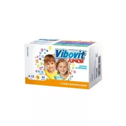 Vibovit Junior pomarańcza 44 saszetki witaminy i minerały TEVA PHARMACEUTICALS POLSKA SP. Z O. O.