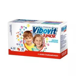 Vibovit junior truskawkowy x 30 saszetek witaminy i minerały TEVA PHARMACEUTICALS POLSKA SP. Z O. O.