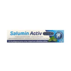 SALUMIN ACTIV NANO Żel x 10 g problemy stomatologiczne PRZEDSIĘBIORSTWO PRODUKCJI FARMACEUTYCZNEJ HASCO-LEK S.A.