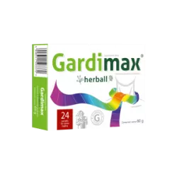 Gardimax Herball pastylki do ssania x 24 sztuk leki na ból gardła i chrypkę TACTICA PHARMACEUTICALS SP. Z O.O.