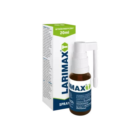 Larimax T spray x 20 ml leki na ból gardła i chrypkę TACTICA PHARMACEUTICALS SP. Z O.O.