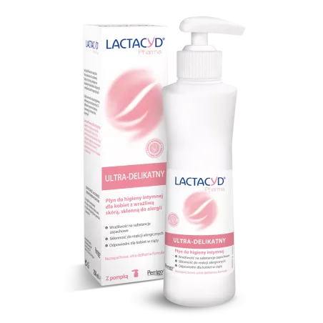 Lactacyd Pharma płyn ginekologiczny ultra-delikatny x 250 ml żele mydła płyny OMEGA PHARMA POLAND SP Z OO