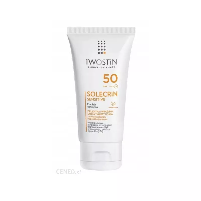 OMEGA PHARMA POLAND SP Z OO Iwostin Solecerin Sensitive Emulsja ochronna SPF 50 x 100ml — Składniki i ocena