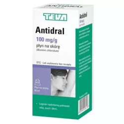 Antidral płyn 100mg/g x 50 ml potliwość TEVA PHARMACEUTICALS POLSKA SP. Z O. O.
