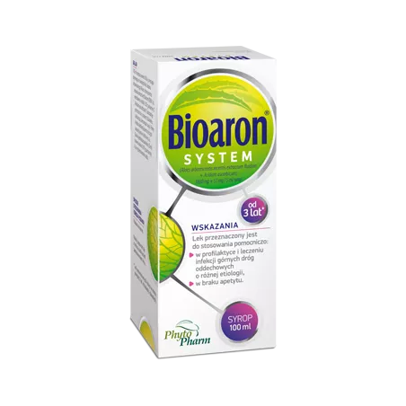 Bioaron C (System) syrop x 200 ml preparaty na odporność dla dzieci PHYTOPHARM KLĘKA S.A.