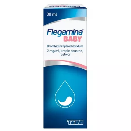 Flegamina Baby krople 2mg/ml x 30 ml leki na kaszel TEVA PHARMACEUTICALS POLSKA SP. Z O. O.