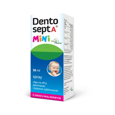 Dentosept a mini spray x 30 ml ząbkowanie PHYTOPHARM KLĘKA S.A.
