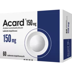 Acard 150mg x 60 tabletek leki przeciwzakrzepowe WARSZAWSKIE ZAKŁ.FARM. POLFA S.A.