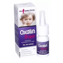 Oxalin baby 0.025% żel do nosa 10 g katar WARSZAWSKIE ZAKŁ.FARM. POLFA S.A.