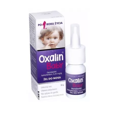 Oxalin baby 0.025% żel do nosa 10 g katar WARSZAWSKIE ZAKŁ.FARM. POLFA S.A.