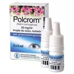 Polcrom krople do oczu, 20mg/g x 10 ml krople do oczu na alergię WARSZAWSKIE ZAKŁ.FARM. POLFA S.A.