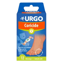 Urgo Coricride plastry z kwasem salicylowym 12 sztuk Opatrunki i art. higieniczne LABORATORIA POLFA ŁÓDŹ SP. Z O.O.