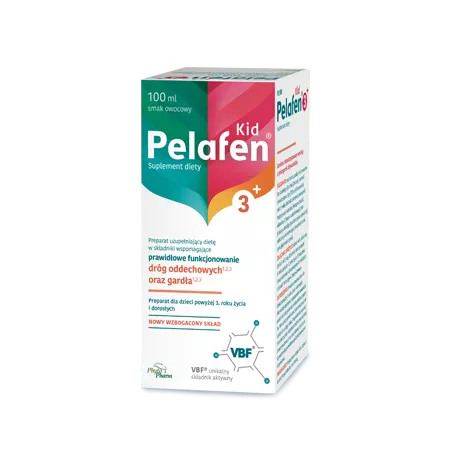 Pelafen Kid 3+ syrop x 100 ml preparaty na odporność dla dzieci PHYTOPHARM KLĘKA S.A.