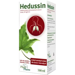 Hedussin syrop 0,033g/4ml x 100ml leki na kaszel PHYTOPHARM KLĘKA S.A.