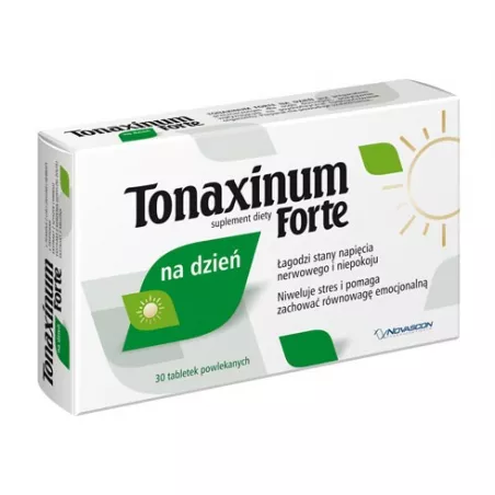 Tonaxinum Forte na dzień 30 tabletek Spokój i Sen NOVASCON PHARMACEUTICALS SP. Z O.O.