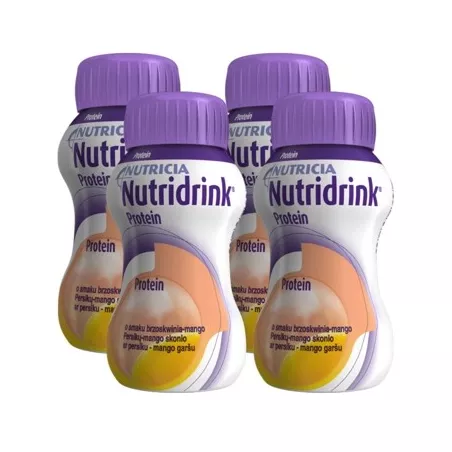 Nutridrink Protein brzos-man 4 x 125 ml żywienie medyczne NUTRICIA POLSKA SP. Z O.O.