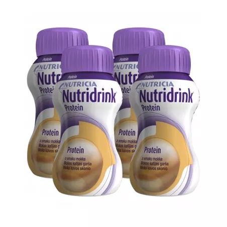 Nutridrink Protein mokka 4 x 125 ml żywienie medyczne NUTRICIA POLSKA SP. Z O.O.