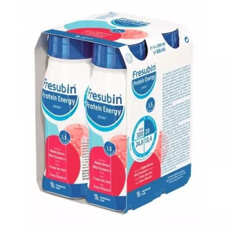 Fresubin Energy Drink o smaku truskawym 4 x 200 ml  ( 4+1 gratis ) żywienie medyczne FRESENIUS KABI POLSKA SP. Z O.O.