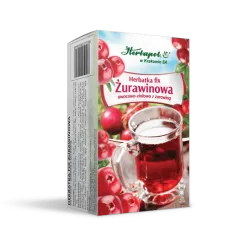 Herbatka żurawinowa fix lubelski 2.5g x 20 torebek naturalne preparaty na odporność HERBAPOL-LUBLIN S.A.