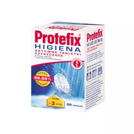 Protefix tabletki do protez x 66 tabletek kremy akcesoria do protez QUEISSER PHARMA GMBH & CO.