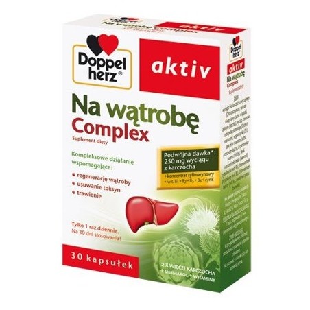 Doppelherz aktiv na wątrobę complex x 30 kapsułek Zdrowie QUEISSER PHARMA GMBH & CO.