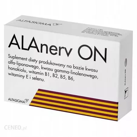 Alanerv ON x 30 kapsułek witaminy z grupy B ALFASIGMA POLSKA SP.Z O.O.