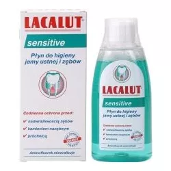 Lacalut Sensitive Płyn do higieny jamy ustnej i zębów 300 ml płyny do płukania ust N.P.ZDROVIT SP Z O.O.