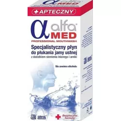 ALFA MED Płyn do płukania jamy ustnej x 200ml płyny do płukania ust ATOS