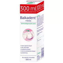 Baikadent Płyn miętowy x 300 ml płyny do płukania ust WROCŁAWSKIE ZAKŁADY ZIELARSKIE "HERBAPOL" S.A.