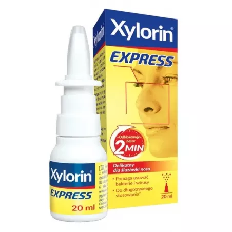 Xylorin Express spray do nosa x 20 ml leki na katar OMEGA PHARMA POLAND SP Z OO