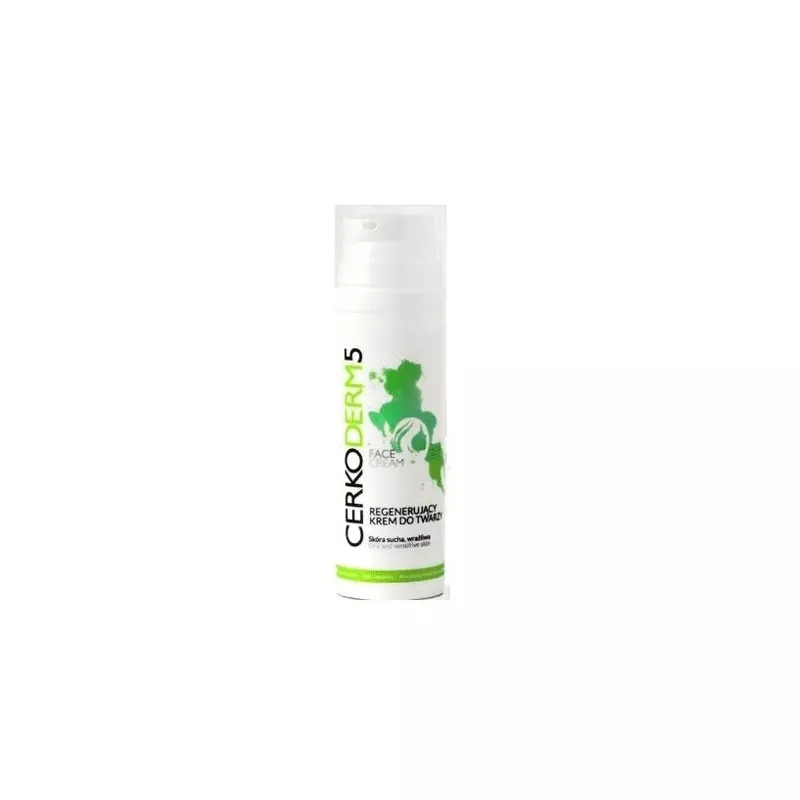 CERKO SP. Z O.O. SP. K. Cerkoderm 5% Regenerujący krem do twarzy x 50 ml — Składniki i ocena