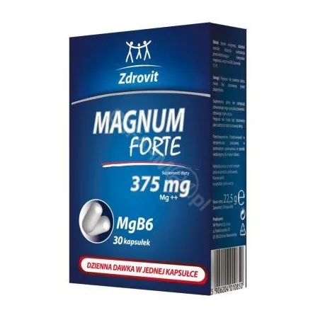 Zdrovit Magnum Forte x 30 kapsułek magnez NATUR PRODUKT PHARMA SP. Z O.O.