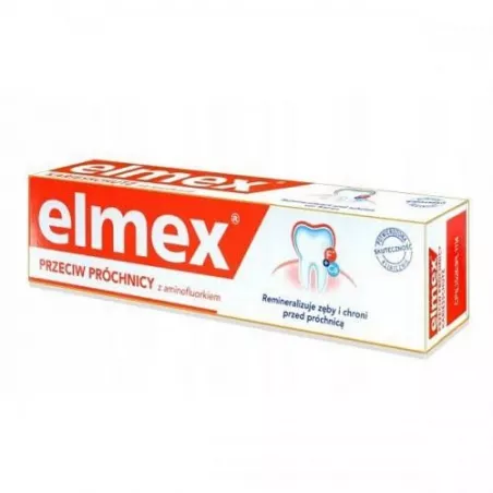 Elmex pasta standard x 75 ml szczoteczki nici i pasty do zębów COLGATE-PALMOLIVE (POLAND) SP. Z O. O.