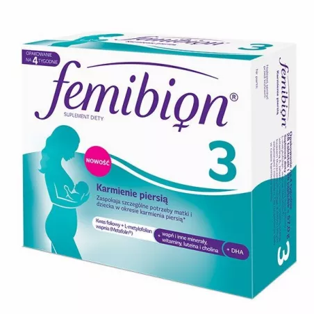 Femibion 3 Karmienie piersią x 28 tabletek + 28 kapsułek zestawy witamin PROCTER & GAMBLE HEALTH POLAND SPÓŁKA Z O.O.
