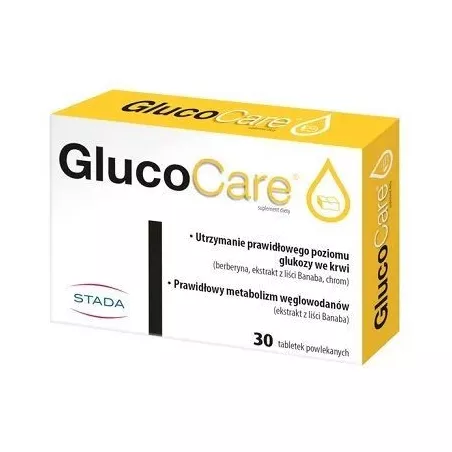 GlucoCare x 30 tabletek regulacja poziomu cukru STADA ARZNEIMITTEL AG
