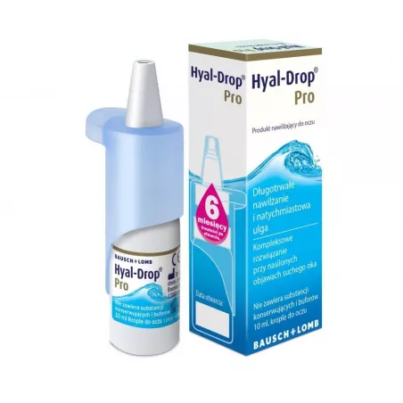 Hyal-drop pro x krople do oczu 10 ml krople do oczu VALEANT SP. Z O.O. SP.J.