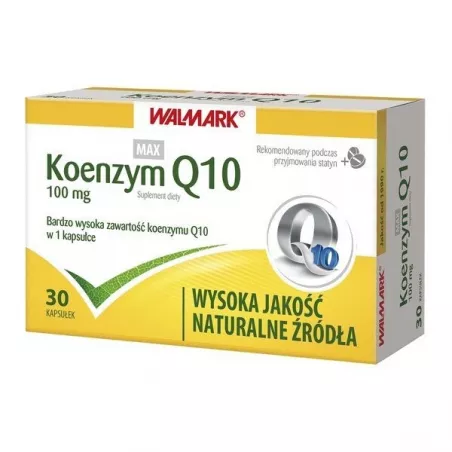 Walmark Koenzym Q10 Max 100 mg 30 kapsułek Koenzym Q10 WALMARK SP. Z O.O.