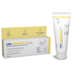 Linocholesterol A+E Lekki krem cholesterolowy 80 g kosmetyki na AZS PRZEDS. FARMACEUTYCZNE "ZIOŁOLEK" SP. Z O.O.