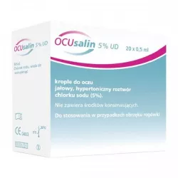 Ocusalin 5% UD krople do oczu 20 sztuk po 0.5ml krople do oczu PHARM SUPPLY SP. Z O.O.