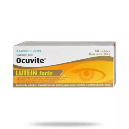 Ocuvite Lutein Forte tabletki x 60 tabletek tabletki na wzrok VALEANT SP. Z O.O. SP.J.