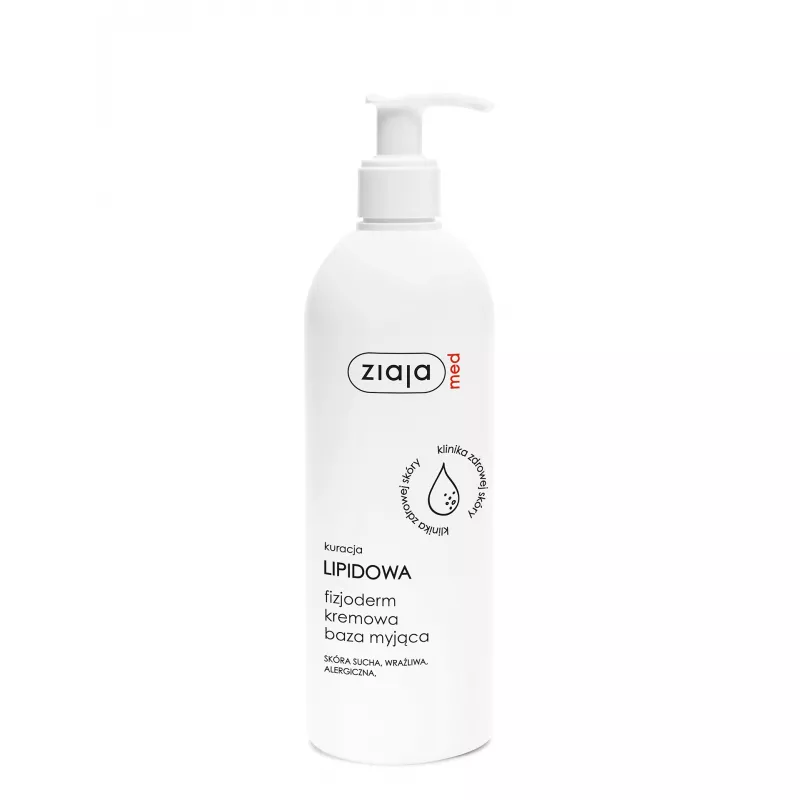 ZIAJA LTD. Z.P.L. SP. Z O.O. Ziaja MED LIPID fizjoderm baza myjąca  400 ml — Składniki i ocena